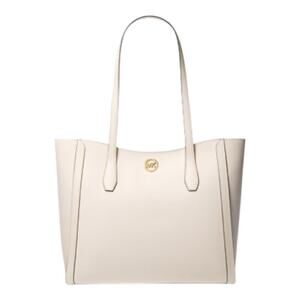 MICHAEL KORS Light Cream Coated Canvas Leida Large Tote Bag/Purse | NEW/NWT!!
